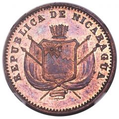 1 Centavo Copper Piedfort