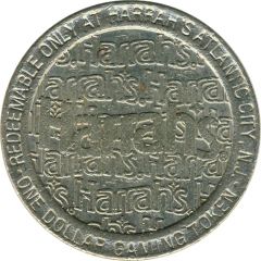 1 Dollar Gaming Token - Harrah`s Casino Atlantic City, N.J.