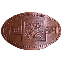Elongated coin - S. John`s Cathedral