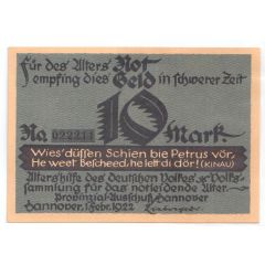 10 Mark Altershilfe des deutschen Volkes