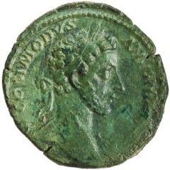 Sestertius - Commodus PROV DEOR TR P VI IMP IIII COS III P P S C, Providentia