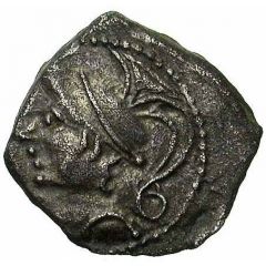 Denier with hippocampus facing left