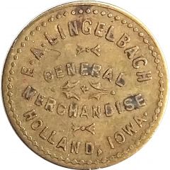 5 Cents - E. A. Lingelbach Holland, Iowa