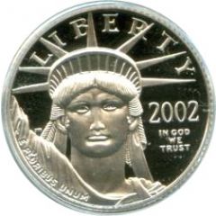 10 Dollars `American Platinum Eagle` Bullion Coinage North West