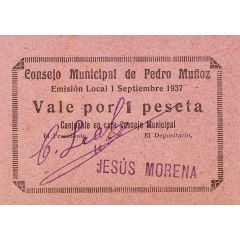 1 Peseta Pedro Muñoz