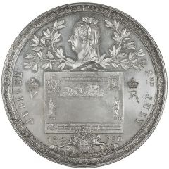 Medal - Victoria Penny Postage Golden Jubilee, silver