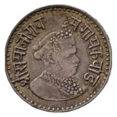 1/4 Mohur - Sayaji Rao III OMS Pattern