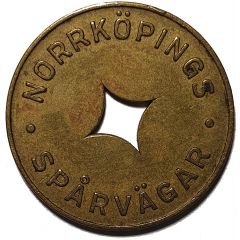 Tram Token - Norrköpings Spårvägar Norrkoping