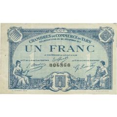 1 Franc - Chambres de Commerce du Tarn [81]