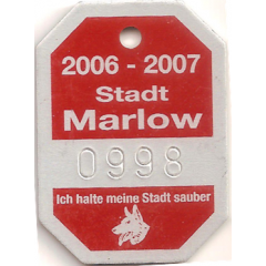 Dog Tax Token Marlow 2006-2007
