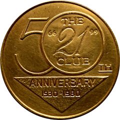 Spinner Token - The 21 Club 50th anniversary