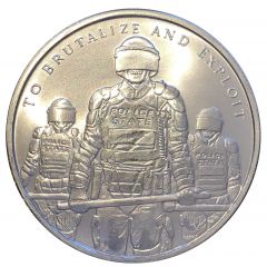 1 oz Silver -Silver Shield Slave Police