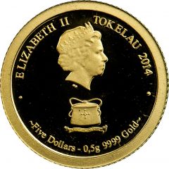 5 Dollars - Elizabeth II Year of the Horse
