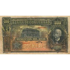 200 Mil Réis Caixa de Conversão, 1st. Print