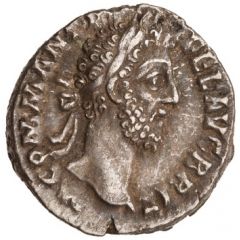 Denarius - Commodus HILAR AVG P M TR P XII IMP VIII COS V PP, Hilaritas