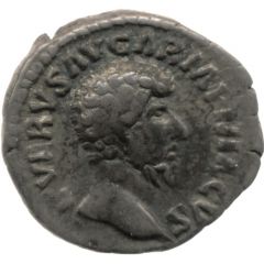 Denarius - Lucius Verus TR P IIII IMP II COS II, Victory