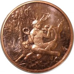 1 oz Copper Celtic Lore Series - Cernunnos