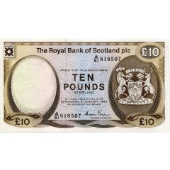 10 Pounds Royal Bank of Scotland