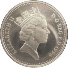1 Penny - Elizabeth II 3rd portrait, Silver Proof