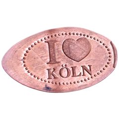 Elongated coin - I ♥ Köln