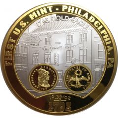 Medal - History of Gold First U.S. Mint - Philadelphia, Pennsylvania