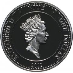 1 Dollar - Elizabeth II Iris barbata