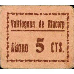 5 Céntimos Vallfogona de Riucorp