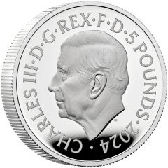 5 Pounds - Charles III Little John, Silver Proof