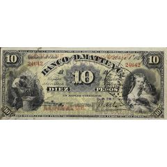 10 Pesos Banco de D.Matte y Ca.