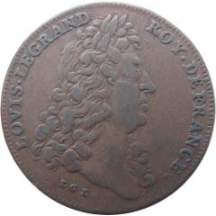 Rechenpfennig - Louis XIV Quas Non Praebet Opes, Lazarus Gottlieb Lauffer