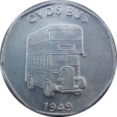 20 Pence - National Transport Token CVD6 Bus 1949
