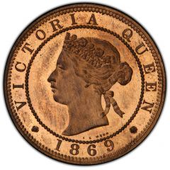 1 Penny - Victoria Bronze piedfort