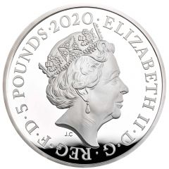 5 Pounds - Elizabeth II William Wordsworth, Silver Proof