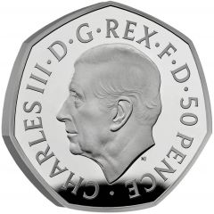 50 Pence - Charles III Life and legacy of the Queen, Platinum Proof