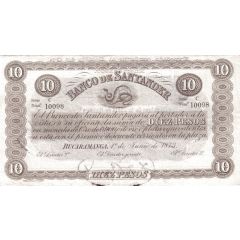 10 Pesos Banco de Santander