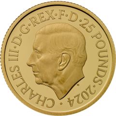 25 Pounds - Charles III The Lion and The Eagle; Gold Proof