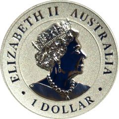 1 Dollar - Elizabeth II 6th Portrait - Australian Wedge-Tailed Eagle - Silver Proof - High Relief