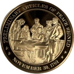 Medal - History of the United States Preliminary Articles of Peace Signed