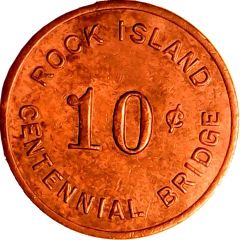 10 Cents - Rock Island Centennial Bridge Rock Island, Illinois