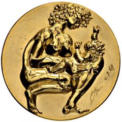 Art Medal - Mother and Child Hans Erni