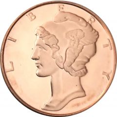 1 oz Copper Mercury Dime Liberty