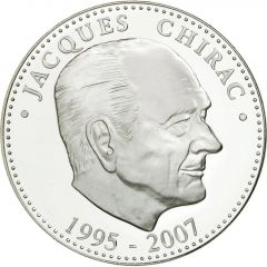 Président de la République - Jacques Chirac argent