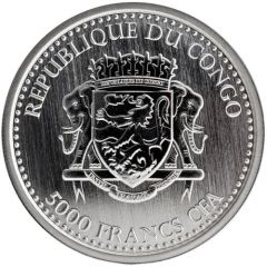 5000 Francs CFA Congo Silverback Gorilla