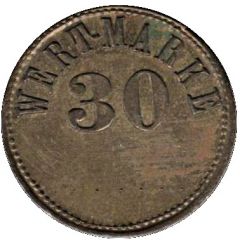 30 Pfennig Wert-Marke