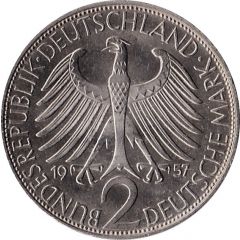 2 Deutsche Mark Max Planck