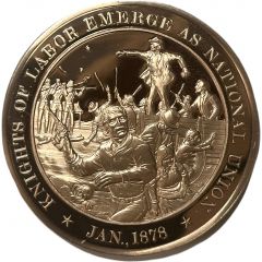 Medal - History of the United States Knights of Labor Emerge as National Union
