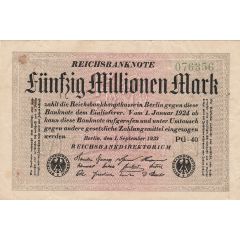 50 000 000 Mark Reichsbanknote