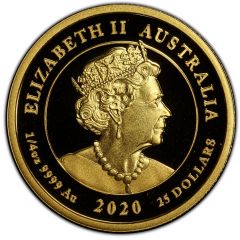 25 Dollars - Elizabeth II 6th Portrait - Voyage of Discovery Endeavour 1770 - 2020
