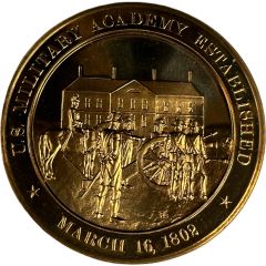 Medal - History of the United States U.S. Military Academy Established