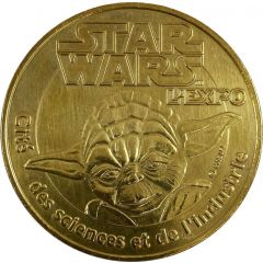 Jeton touristique - Monnaie de Paris - Cité des sciences - Star Wars TM - Maître Yoda